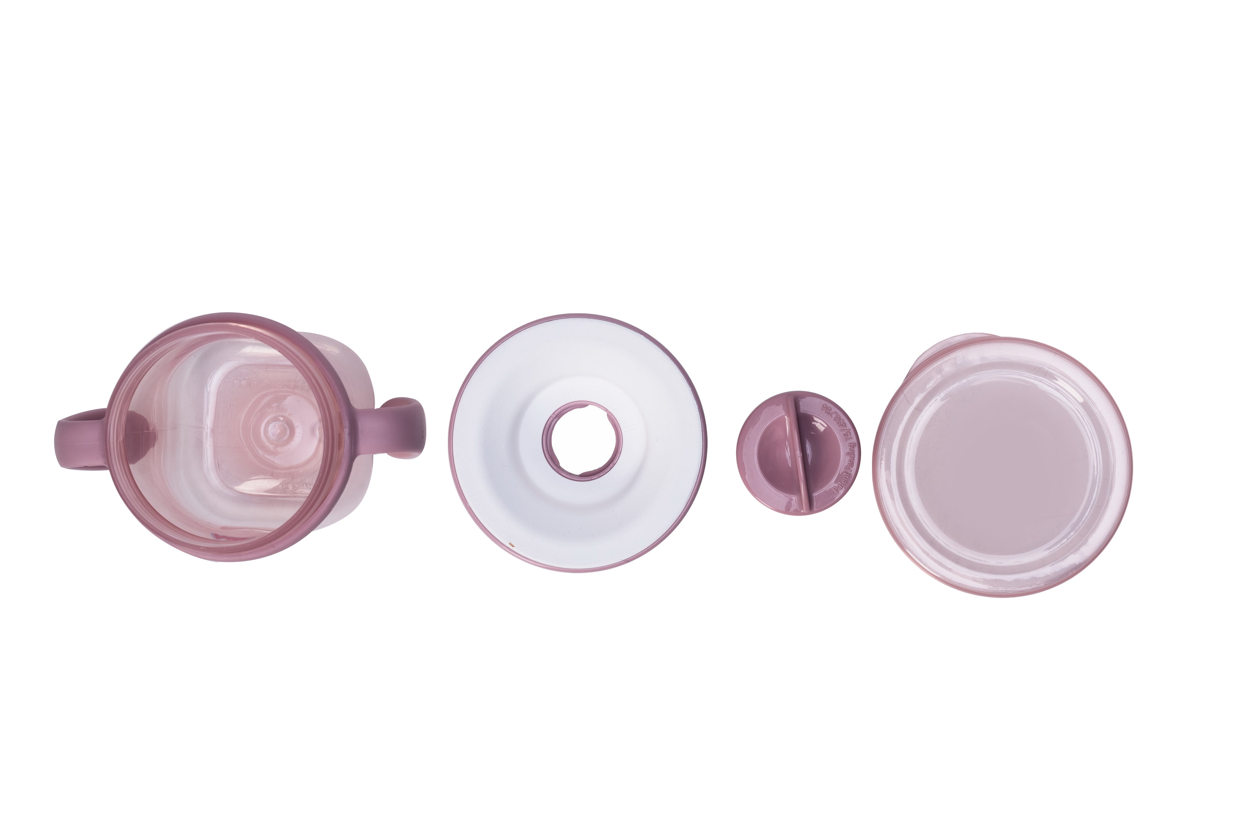 Adore Magic 360 Degree Spill Proof Sipper Cup with Handle 240 ml- Pink