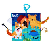 Adore Baby Cloth Tail Book with Toy Happy Farm Theme- English