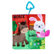 Adore Baby Cloth Tail Book with Toy Happy Farm Theme- English