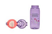 Adore Space era Straw Sipper Water Bottle with a Handle of 630ml - Purple