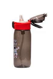 Adore Space era Straw Sipper Water Bottle with a Handle of 630ml - Grey