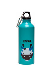 Adore Water Era Aluminum Kids Water Bottle 500ml - Giraffe Blue
