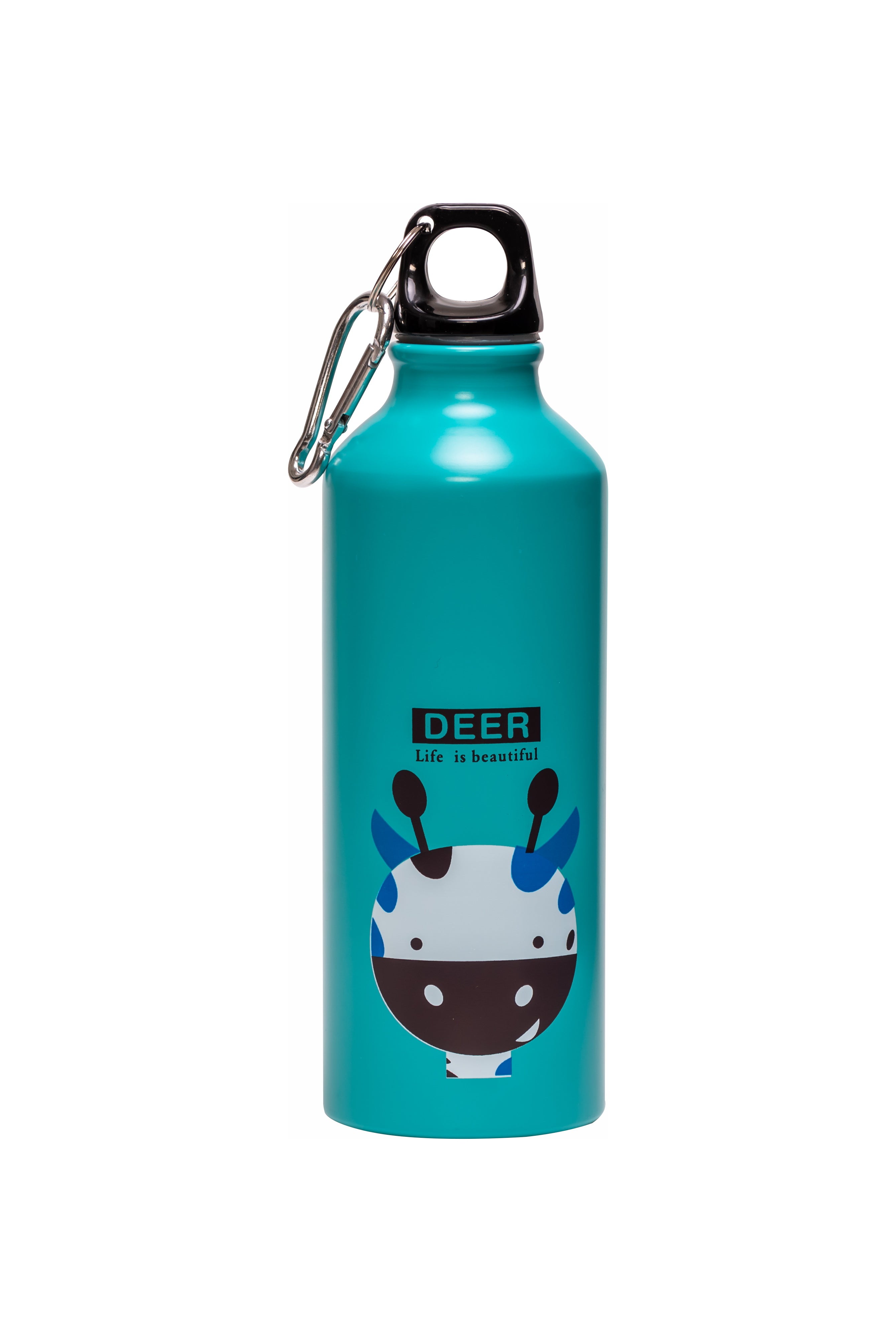 Adore Water Era Aluminum Kids Water Bottle 500ml - Giraffe Blue