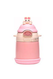 Adore Fire Era Character Hood Vacuum Water Bottle with Strap 500ml - Pink