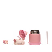 Adore Fire Era Character Hood Vacuum Water Bottle with Strap 500ml - Pink