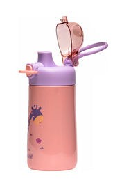 Adore Air Era Premium Children's Water Bottle Lid 350 ml -Giraffe Purple Pink