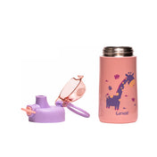 Adore Air Era Premium Children's Water Bottle Lid 350 ml -Giraffe Purple Pink