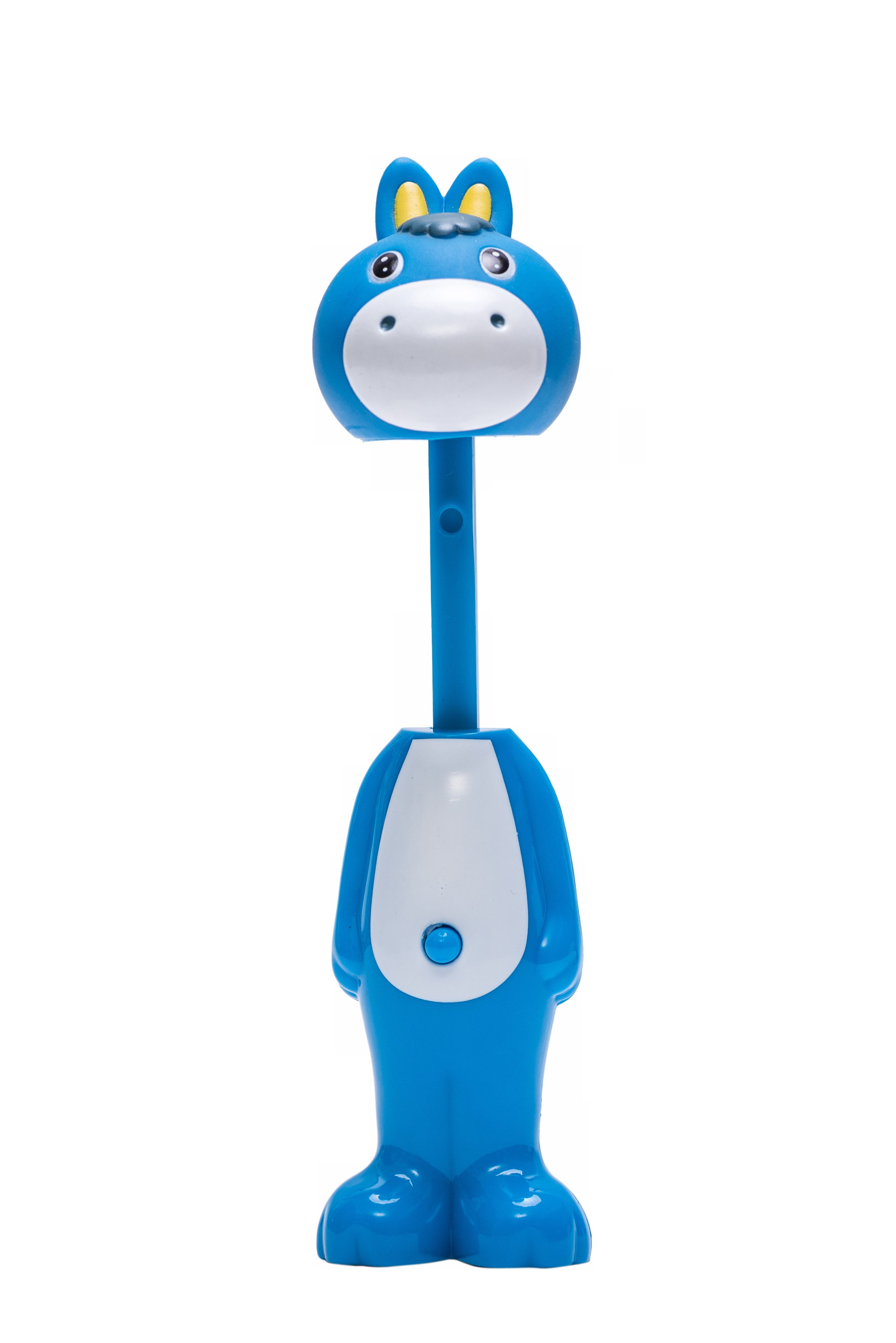 Adore Kids Pop Up Toothbrush with Safety Head Attractive Character - Blue Donkey