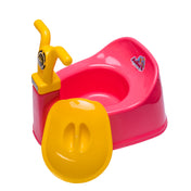 Adore Wroom Baby Potty Trainer Chair with Lid and Handle with Free 1 Potty Liner Bag - Pink
