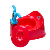 Adore Wroom Baby Potty Trainer Chair with Lid and Handle with Free 1 Potty Liner Bag - Red