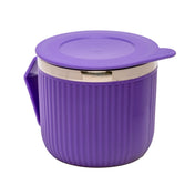 Adore Espresso Stainless Steel Mug with Leak Proof Lid - 220ml Purple