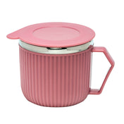 Adore Espresso Stainless Steel Mug with Leak Proof Lid - 220ml Pink