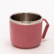 Adore Espresso Stainless Steel Mug with Leak Proof Lid - 220ml Pink