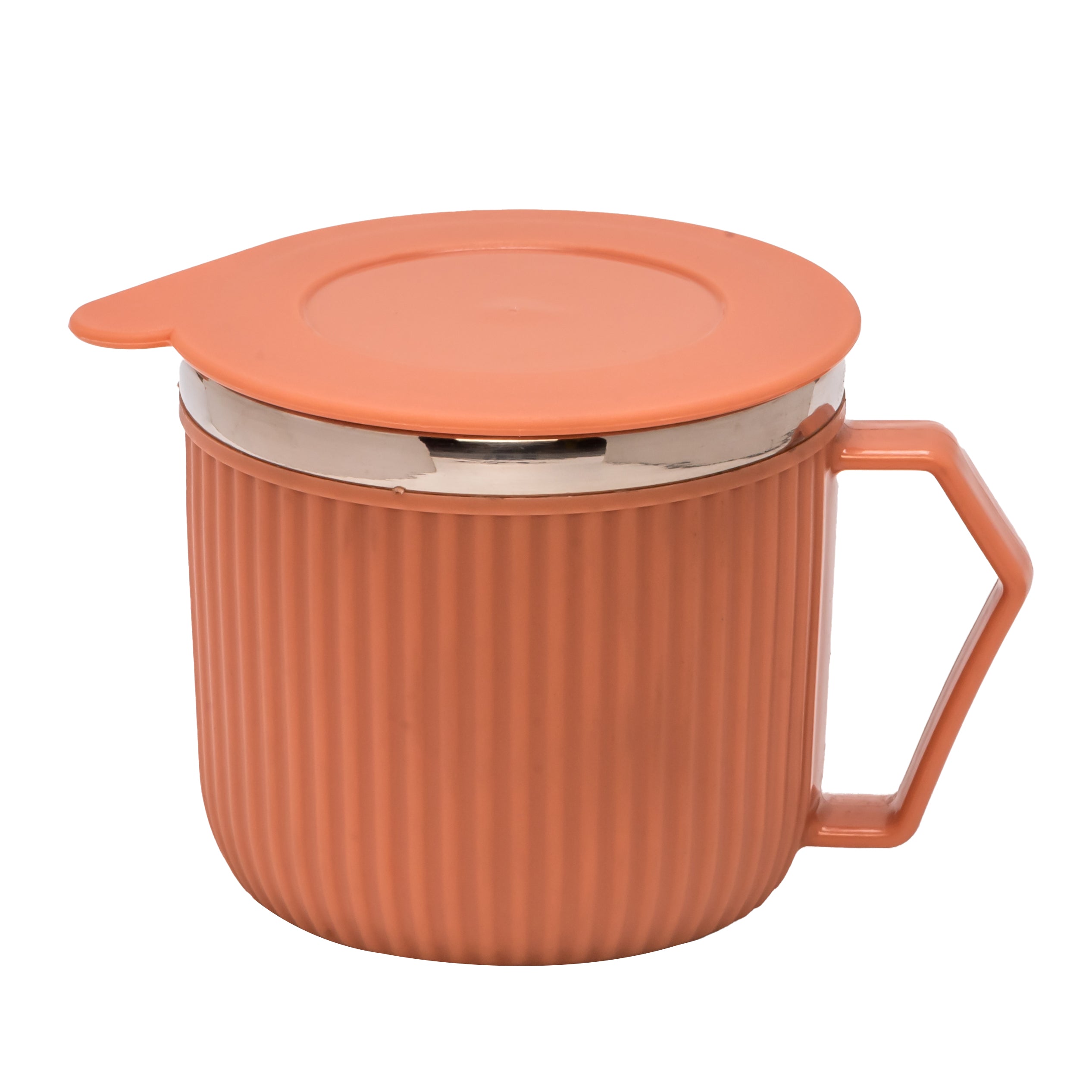 Adore Espresso Stainless Steel Mug with Leak Proof Lid - 220ml Orange