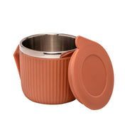 Adore Espresso Stainless Steel Mug with Leak Proof Lid - 220ml Orange