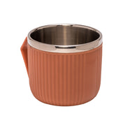 Adore Espresso Stainless Steel Mug with Leak Proof Lid - 220ml Orange