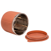 Adore Espresso Stainless Steel Mug with Leak Proof Lid - 220ml Orange