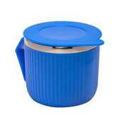 Adore Espresso Stainless Steel Mug with Leak Proof Lid - 220ml Blue