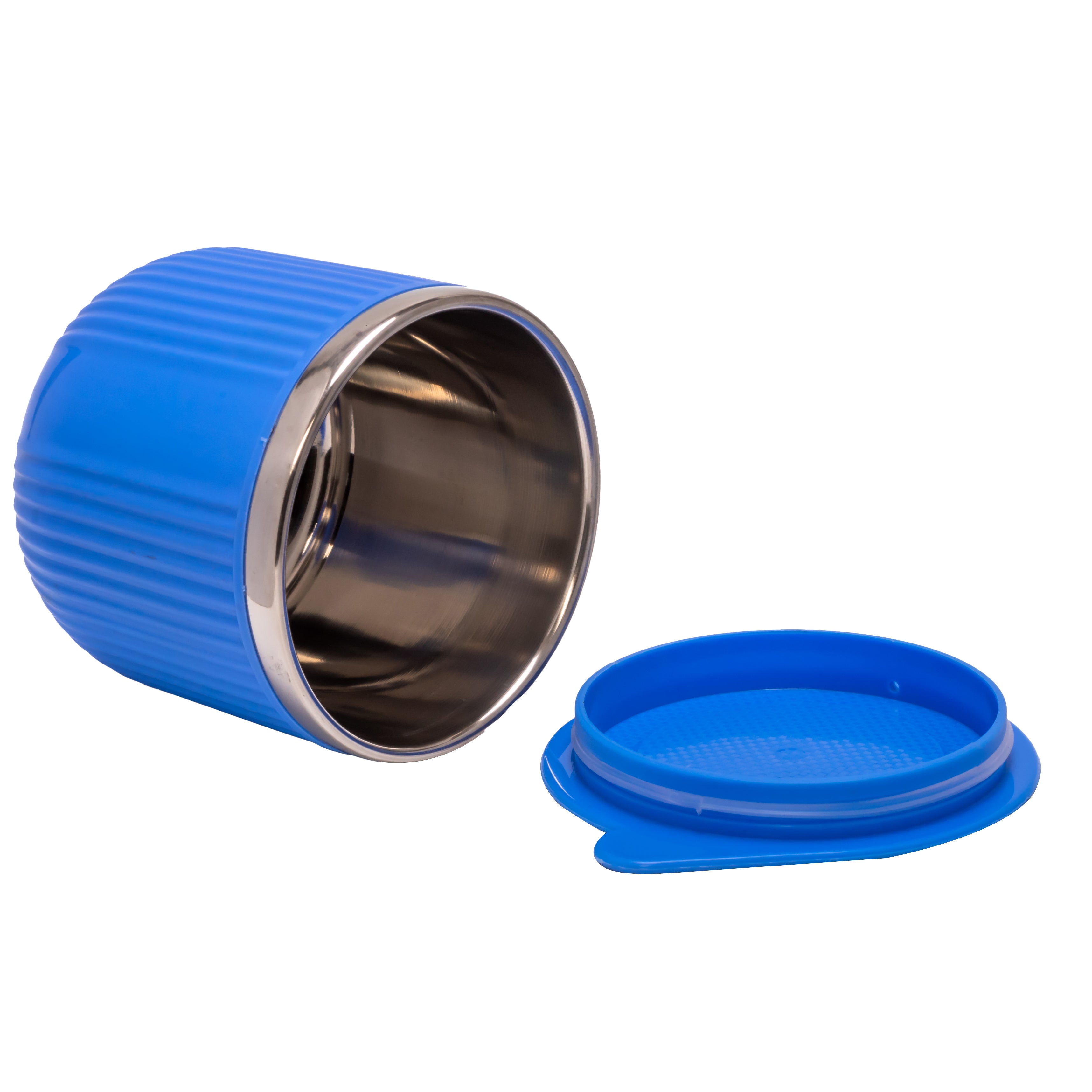 Adore Espresso Stainless Steel Mug with Leak Proof Lid - 220ml Blue