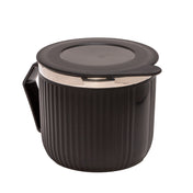 Adore Espresso Stainless Steel Mug with Leak Proof Lid - 220ml Black