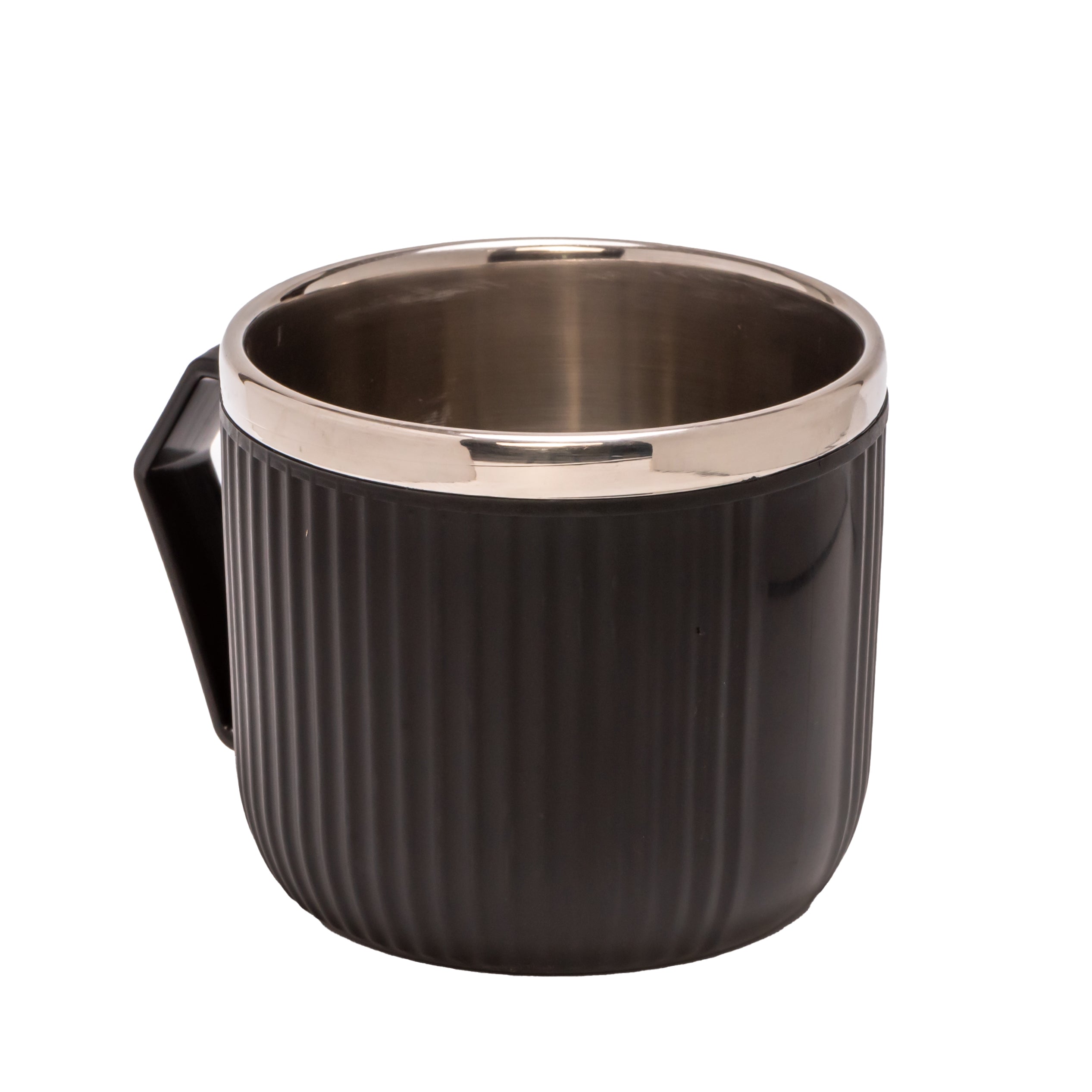 Adore Espresso Stainless Steel Mug with Leak Proof Lid - 220ml Black