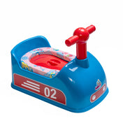 Adore Zoom! Super Soft Cushioned Baby Potty Trainer Chair with Inner Bowl & Lid with 1pc of India’s First ever Biodegradable Potty Liner - Blue