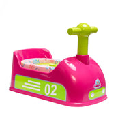 Adore Zoom! Super Soft Cushioned Baby Potty Trainer Chair with Inner Bowl & Lid with 1pc of India’s First ever Biodegradable Potty Liner - Pink