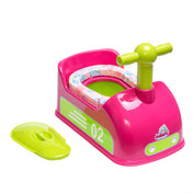 Adore Zoom! Super Soft Cushioned Baby Potty Trainer Chair with Inner Bowl & Lid with 1pc of India’s First ever Biodegradable Potty Liner - Pink