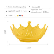 Adore Knight The Crown-Shaped Baby Shampoo Hat with Adjustable Strap - Yellow