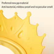 Adore Knight The Crown-Shaped Baby Shampoo Hat with Adjustable Strap - Yellow