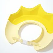 Adore Knight The Crown-Shaped Baby Shampoo Hat with Adjustable Strap - Yellow