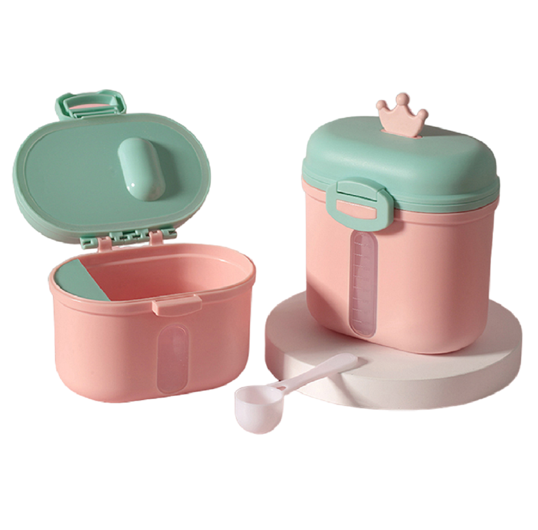 Adore Crown Senior Baby Formula Storage N Dispenser Box - 300g - Pink