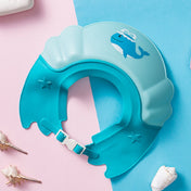 Adore Yoka! The Whale-Shaped Shampoo Hat with Adjustable Strap and Buckle - Blue