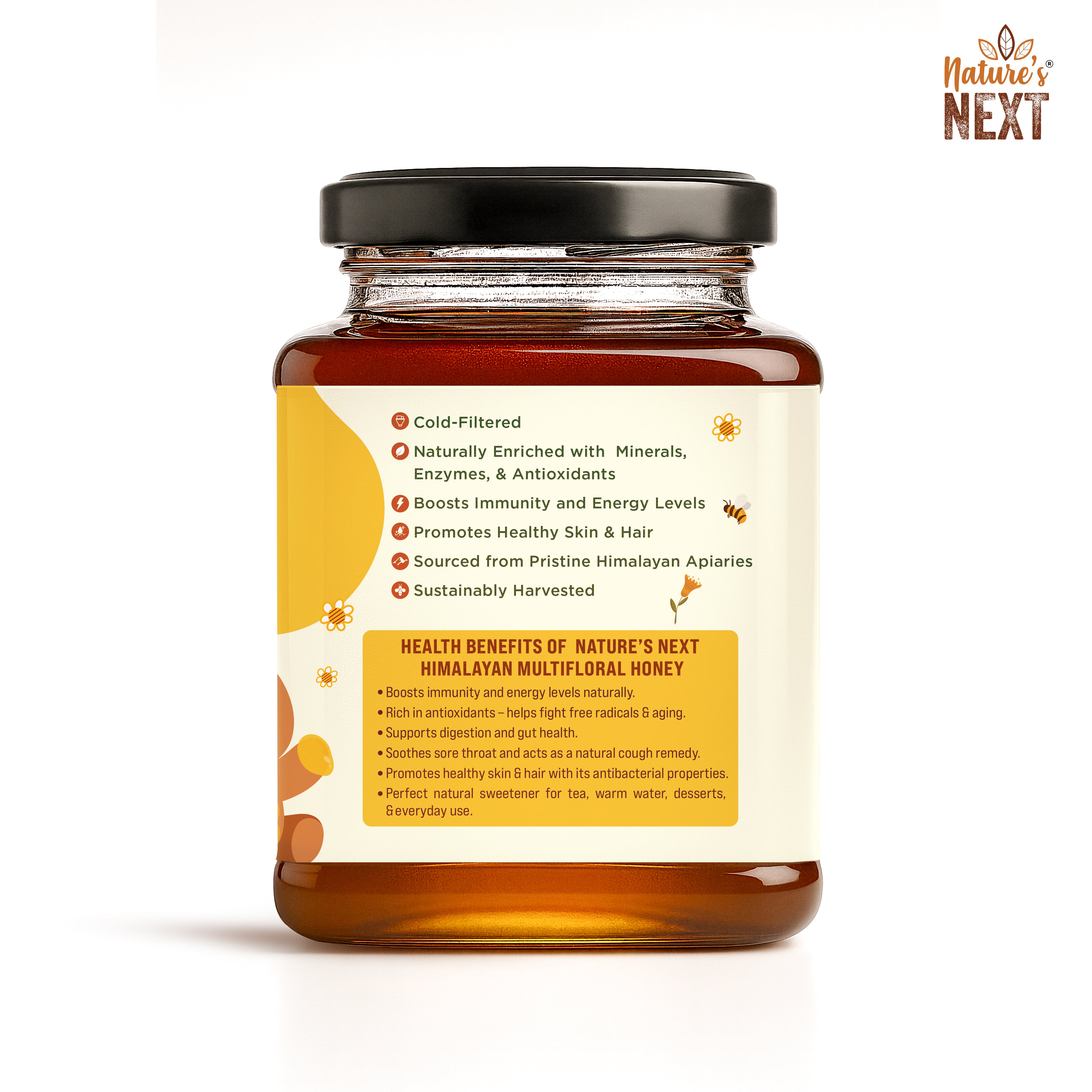 Nature's Next Pure & Premium Himalayan Multiflora Honey - 500 Grams
