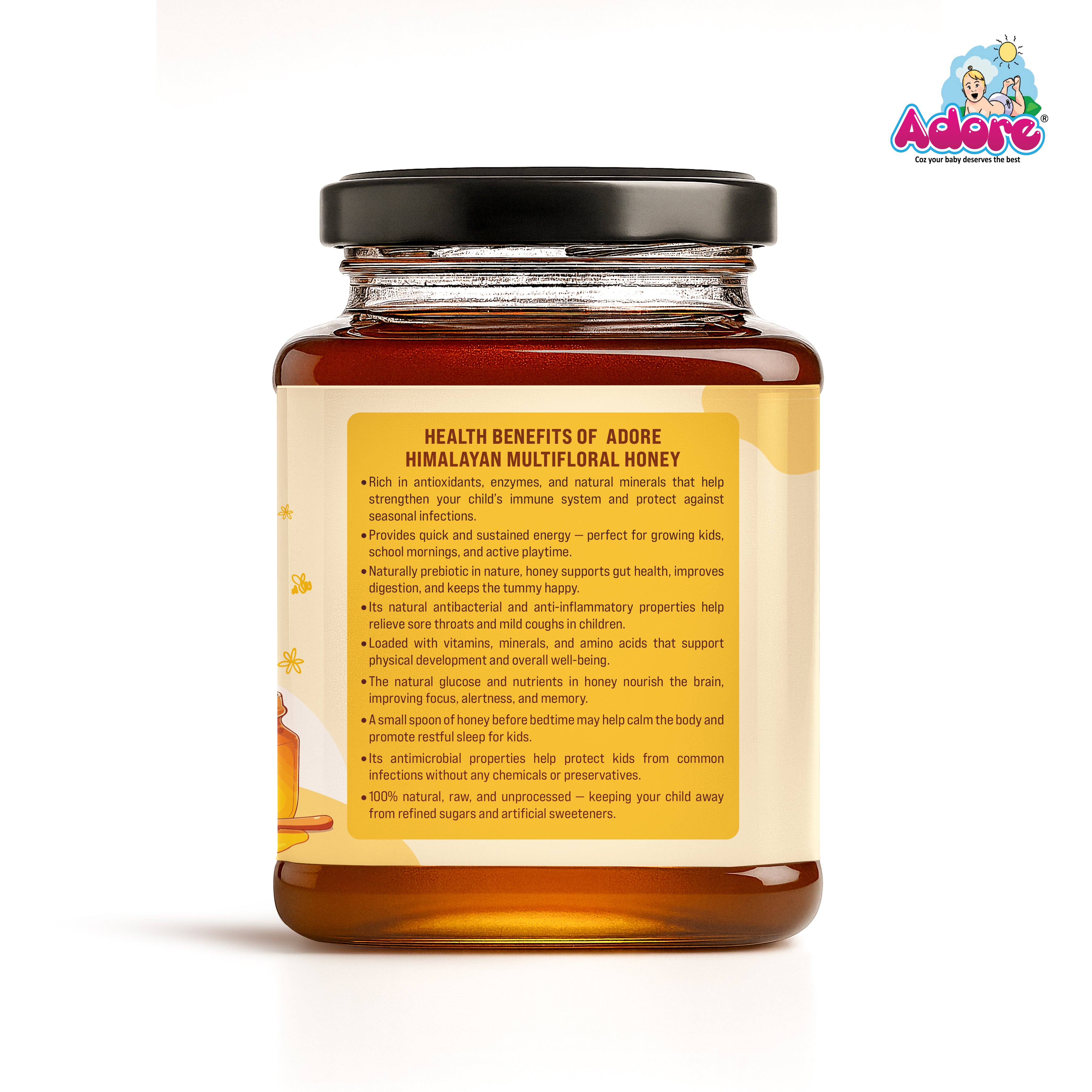 Adore Pure & Premium Himalayan Multifloral Honey- 500g