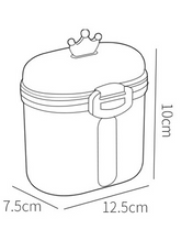 Adore Crown Senior Baby Formula Storage N Dispenser Box - 300g -Yellow