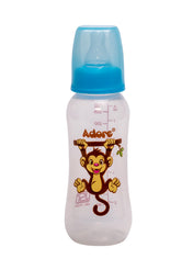 Adore Jungle Bay 2 Stage Narrow Neck Feeding Bottle - 250ml - Blue Monkey