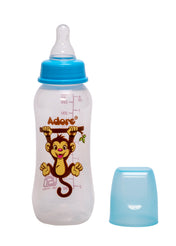 Adore Jungle Bay 2 Stage Narrow Neck Feeding Bottle - 250ml - Blue Monkey