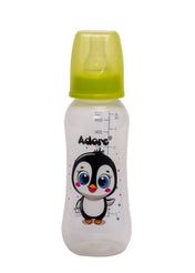 Adore Jungle Bay 2 Stage Narrow Neck Feeding Bottle - 250ml - Green Penguin