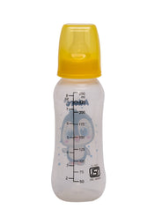 Adore Jungle Bay 2 Stage Narrow Neck Feeding Bottle - 250ml - Yellow Penguin