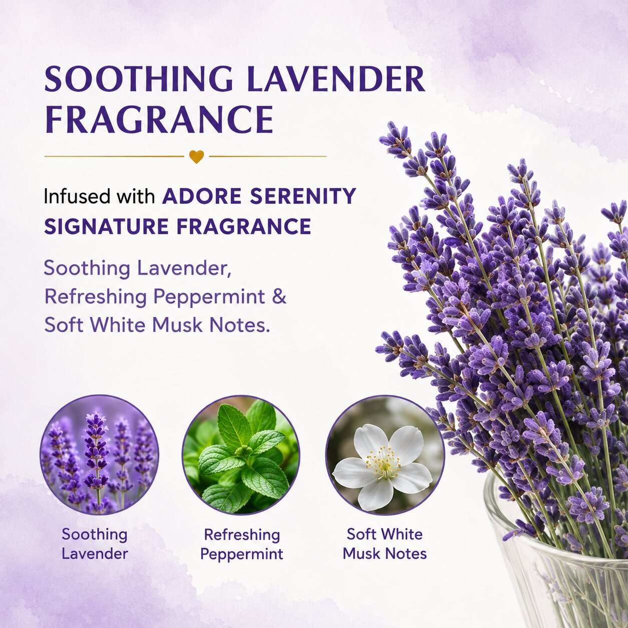 Adore Wellness Magnesium Epsom Bath Salt with Lavender Fragrance, Scoop & Real Lavender Buds 500g