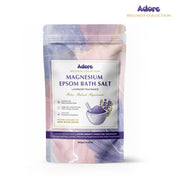 Adore Wellness Magnesium Epsom Bath Salt with Lavender Fragrance, Scoop & Real Lavender Buds 500g