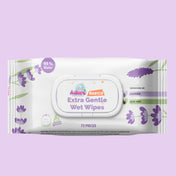 Adore Baby Lavender Wet Wipes with Goodness of Aloe-vera- 99% Pure Water- Pack of 72n Wipes* 1 Pack