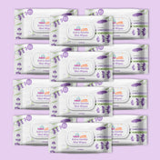 Adore Baby Lavender Wet Wipes with Goodness of Aloe-vera- 99% Pure Water- Pack of 72n Wipes* 12 Pack