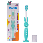 Adore Standy Kids Toothbrush With Safety Case Pack of 4 - Green