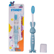 Adore Standy Kids Toothbrush With Safety Case Pack of 4 - Blue