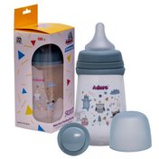 Adore Skoot Sr 2 Stage Wideneck Feeding Bottle - 250 ml - Blue