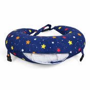 Adore Feedero! Baby Multipurpose Feeding Pillow with Fence Protection and Adjustable Belt-Navy Blue