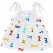 Adore Little Blossom- Pure Muslin Cotton Baby Tie-Knot Frock- Pack of 3-Numbers-3-6 Months