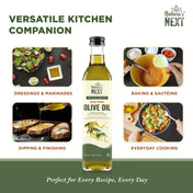 Nature’s Next Pure & Premium Cold Pressed Organic Extra Virgin Olive Oil- Glass Bottle 500ml